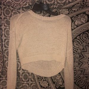 Small see through sweater